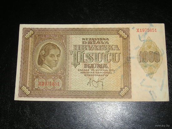 Хорватия, 1000 Куна 1941