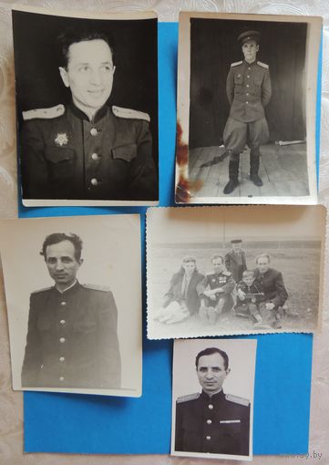 Фото "Лейтенант", 1940-1950-е гг., 5 шт. (одно лицо)
