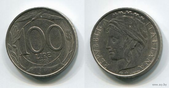Италия. 100 лир (1998, XF)