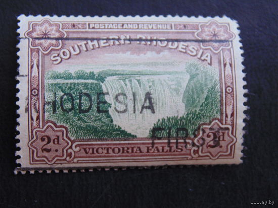 Южная Родезия 1932 г. Водопад Виктория.