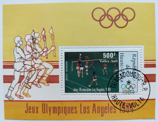 Верхняя Вольта. Спорт. ( Блок ) 1984 года. *43.