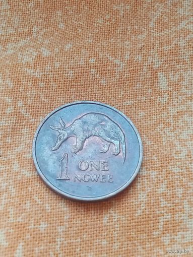 5. Распродажа! Замбия 1 нгвее 1982 г. Редкий год! Одна на ау! UNC!