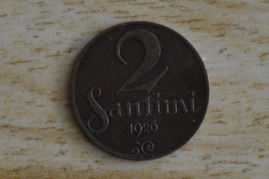 Латвия 2 сантима 1926