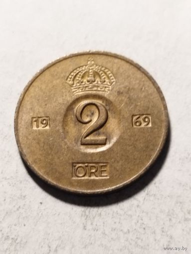 Швеция 2 оре 1969