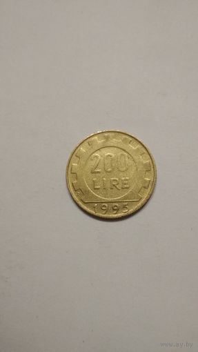 Италия / 200 лир / 1995 год