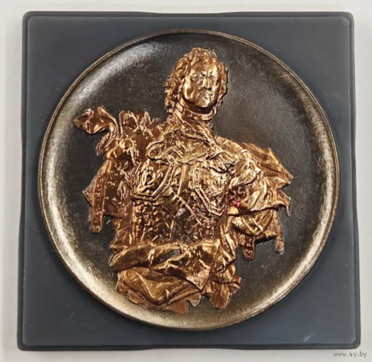 Медаль настольная Пётр I Эрмитаж Ленинград СССР в оригинальной коробке