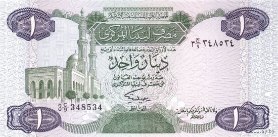 Ливия 1 динар образца 1984 года UNC p49