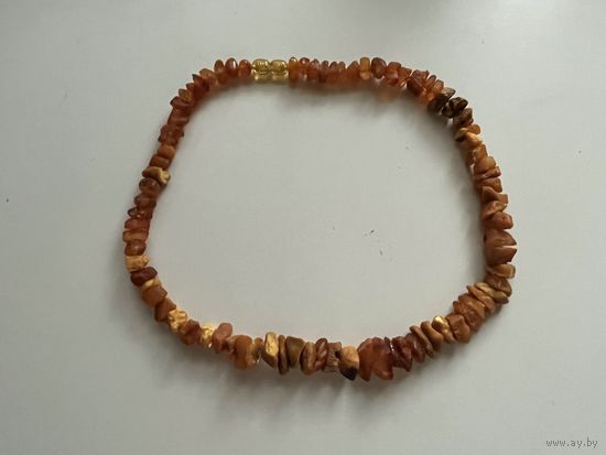 Бусы янтарь