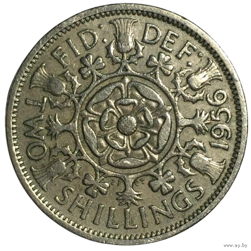 Великобритания 2 шиллинга (флорин), 1956