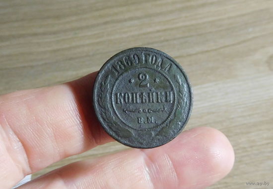 2 копейки 1869 Е.М