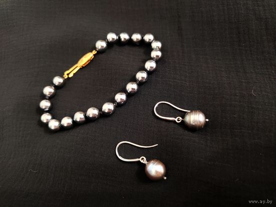 Набор, браслет и серьги