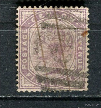 Британские колонии - Цейлон - 1886/1888 - Королева Виктория 5С - [Mi.95] - 1 марка. Гашеная.  (Лот 11HF)-T41P9