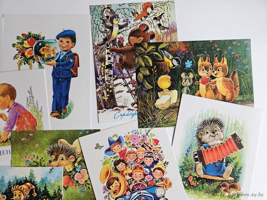 Набор открыток Речь 2021 9 шт Зарубин репринт