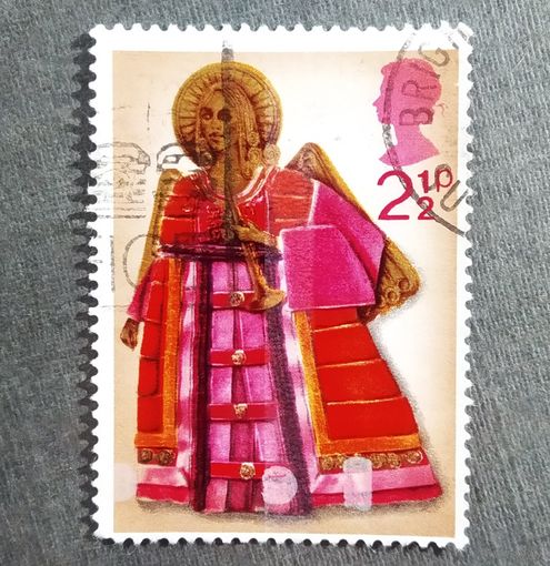 Марка Великобритания 1972 год Рождество