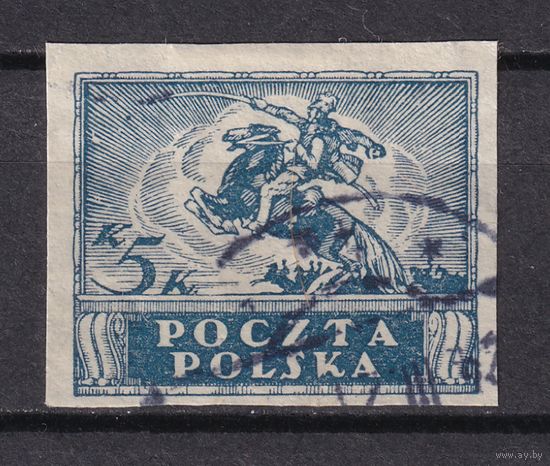367. Польша. 1919 г. Стандарт. 5 K. Mi.#76.