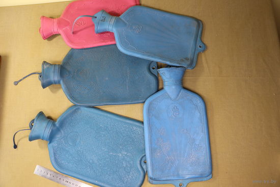 Грелки резиновые СССР, новые, одним лотом. отличные. Распродажа коллекции вещей. С РУБЛЯ! АУКЦИОН!