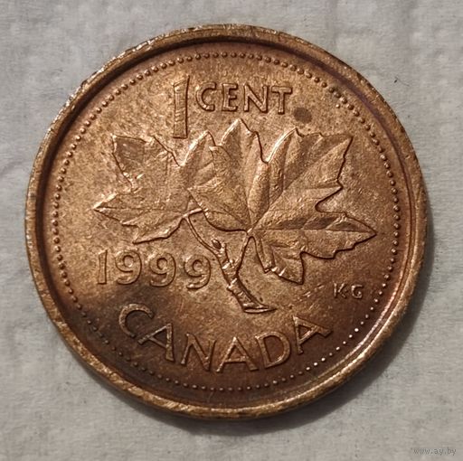 Канада 1 цент, 1999 Без отметки монетного двора (14-5-13)