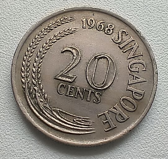 Сингапур 20 центов, 1968. 5-12-29