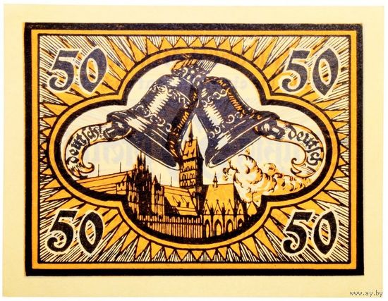 РАСПРОДАЖА!!! - ГЕРМАНИЯ МАРИЕНБУРГ (Нижняя САКСОНИЯ) 50 пфеннигов 1920 год - UNC!