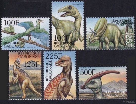 2000 Габон 1592-1597 Динозавры 8,00 евро