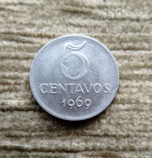 Werty71 Бразилия 5 сентаво 1969