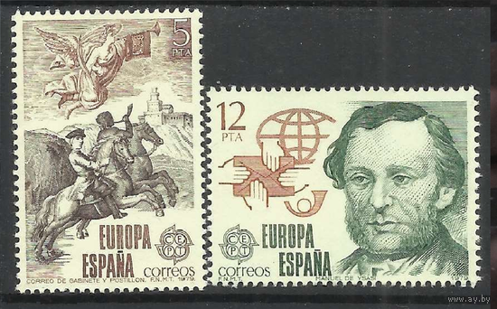 Испания 1979 Mi: 2412-2413 Европа СЕПТ Почтальон MNH