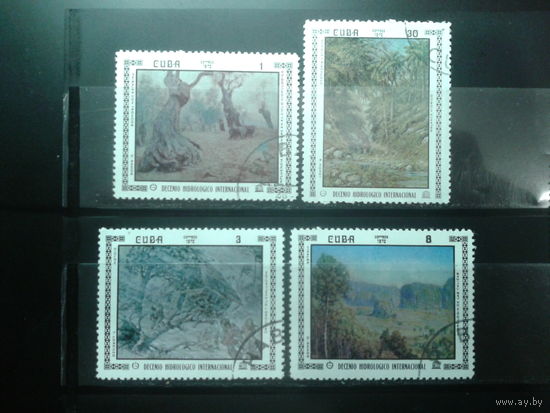Куба 1972 Пейзажи, живопись Полная серия