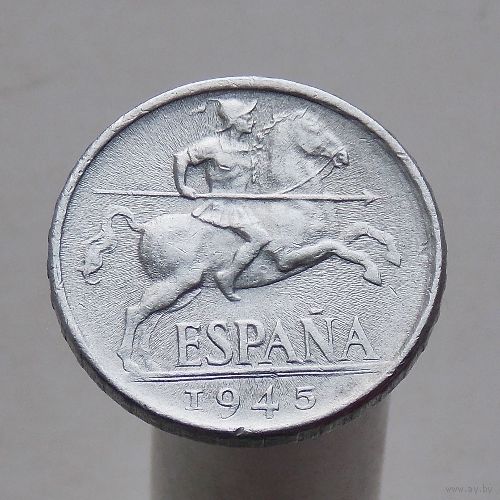 Испания 10 сентимо 1945