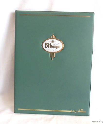 Папка для меню Пиво BITBURGER Бирофилия Германия
