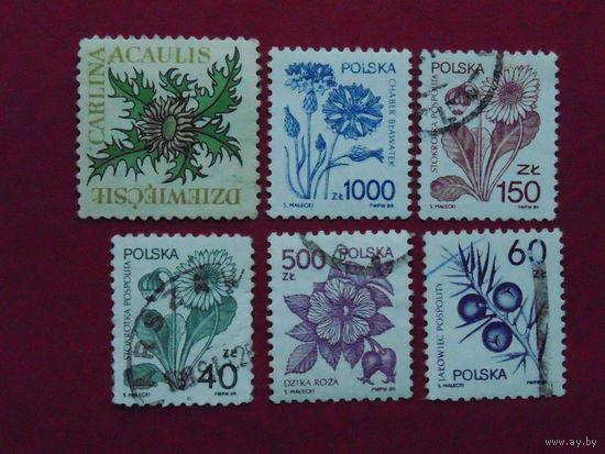 Польша 1989г. Флора.