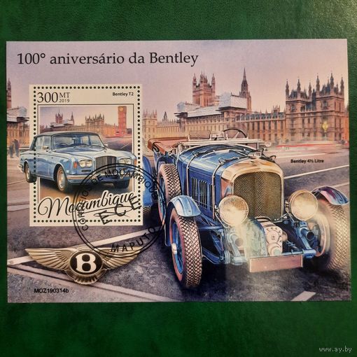 Мозамбик 2019. 100 летие автомобильном марки Бентли