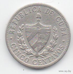 РЕСПУБЛИКА КУБА 5 СЕНТАВО 1946