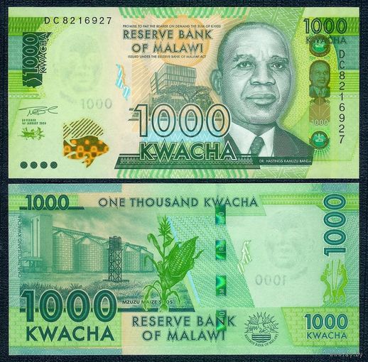 Малави 1000 квача 2024 год, UNC