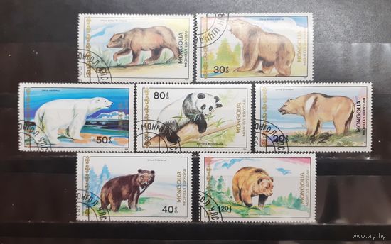 Монголия. 1989 год. Фауна. Медведи (1057)