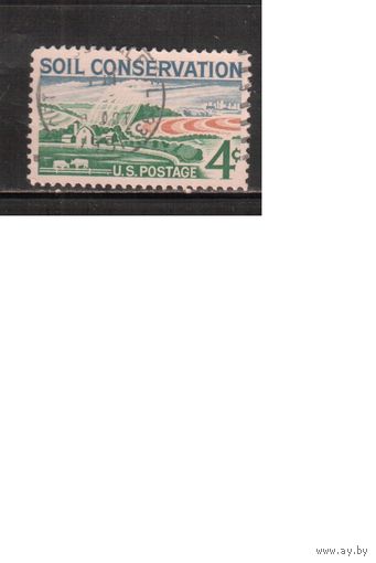 США-1959, (Мих.758) , гаш. , Ферма (одиночка) ,