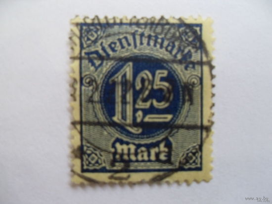 1920 Рейх. DR-DI Mi.31 mi.5 euro служебные