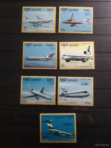 Камбоджа 1991 г. Самолеты.
