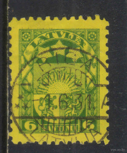 Латвия Респ 1927 Герб Стандарт Латы #118y
