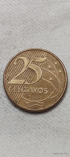 Бразилия 25  сентавос 2003