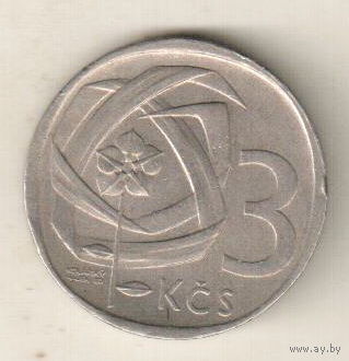 Чехословакия 3 крона 1968