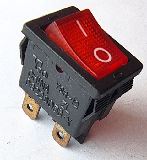 Клавишный переключатель 16А - 250В, 4 ноги. Кнопка качелька. Выключатель YSR-12