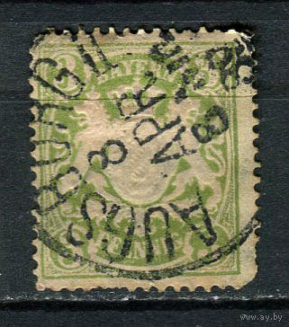 Королевство Бавария в составе Германской империи - 1888/1900 - Герб 3Pf - [Mi.54] - 1 марка. Гашеная.  (Лот 19HF)-T41P9