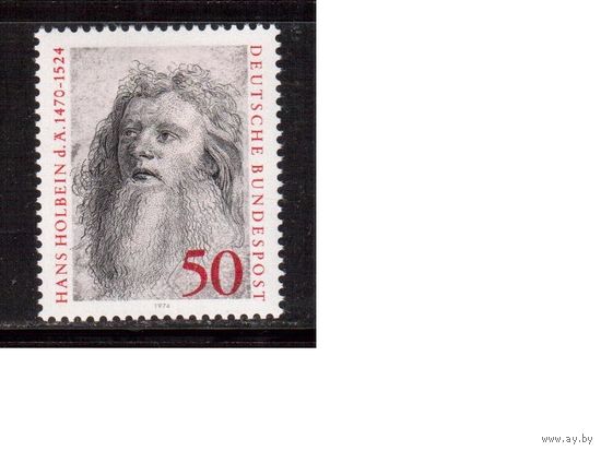 Германия(ФРГ)-1974,(Мих.813), ** , Личности, Художник
