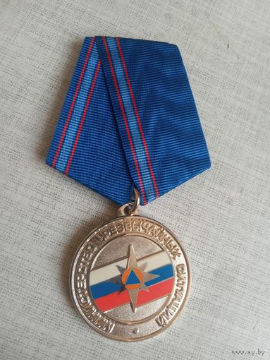 Медаль. Главное Управление МЧС России по Псковской области.
