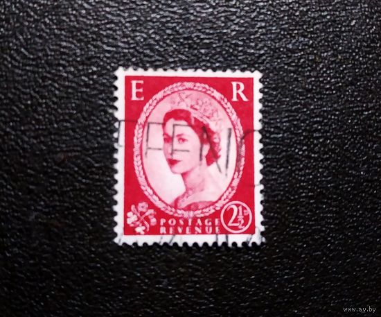 Марка Великобритания 1952-1954 Королева