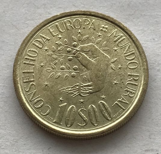 Португалия 10 эскудо 1987 - Совет Европы - Программа Сельский мир