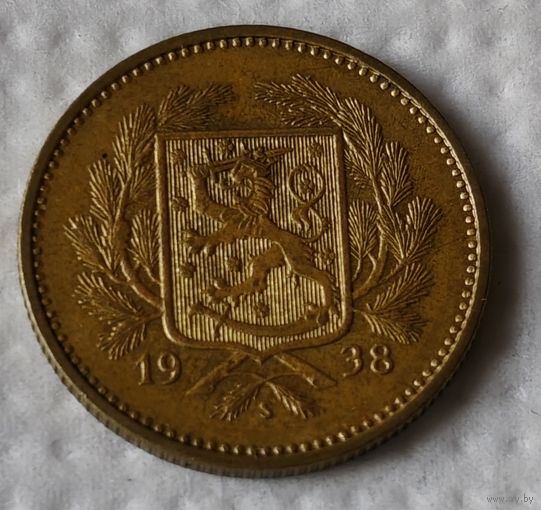 Финляндия 5 марок, 1938 (14-9-8)