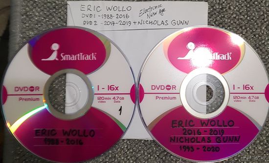 DVD MP3 дискография Eric WOLLO, Nicholas GUNN - 2 DVD