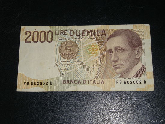 Италия 2000 Лир 1990