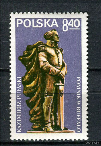 Польша - 1979 - Открытие памятника Казимиру Пуласкому в Буффало - [Mi. 2649] - полная серия - 1 марка. MNH.